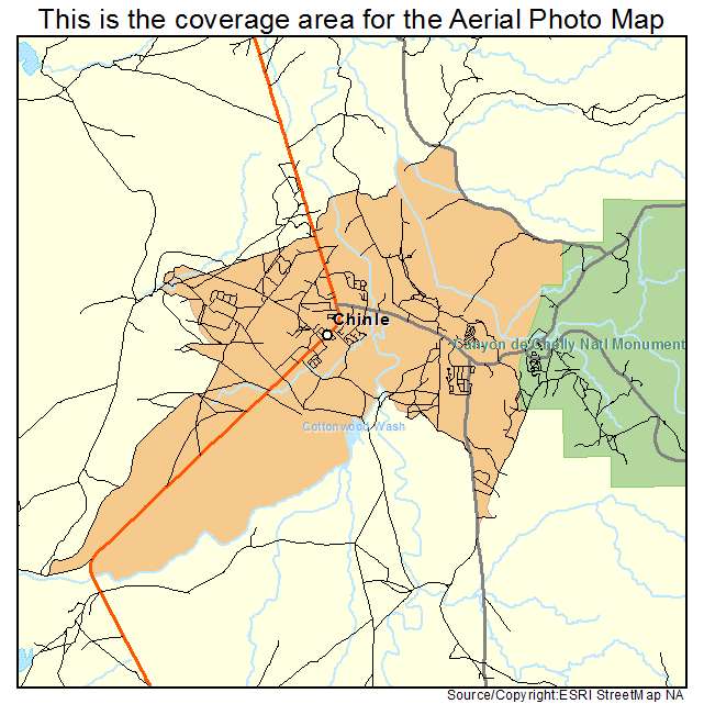 Chinle, AZ location map 