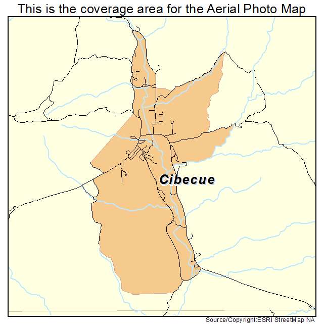 Cibecue, AZ location map 
