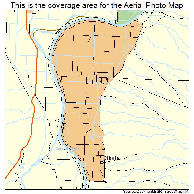 Cibola, AZ location map 