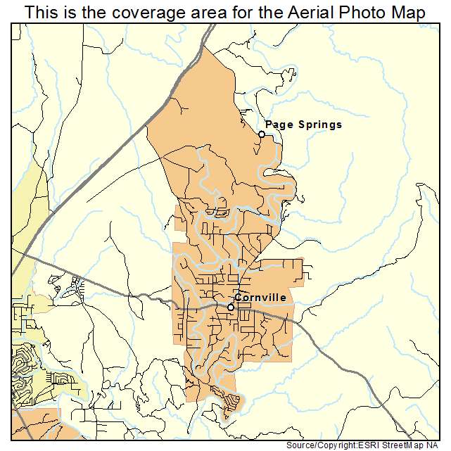 Cornville, AZ location map 