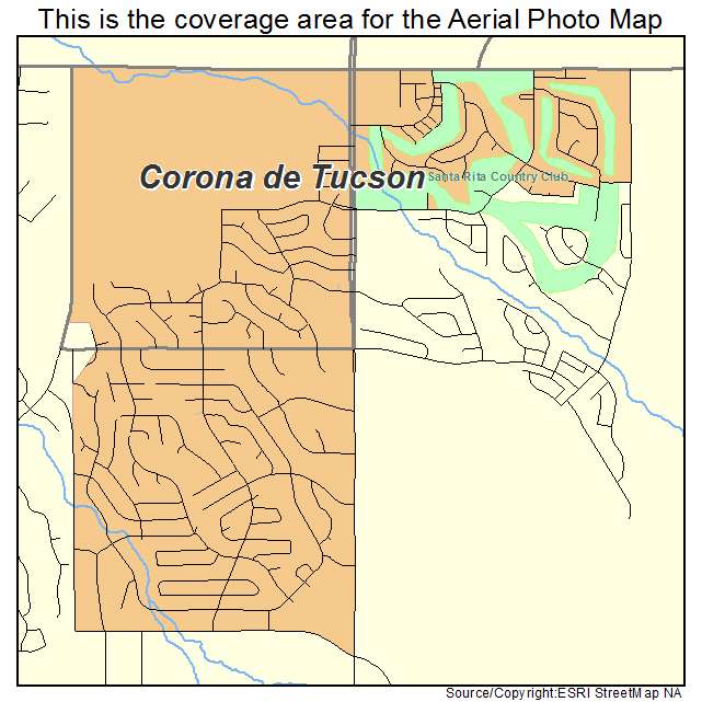 Corona de Tucson, AZ location map 