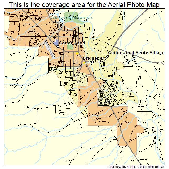 Cottonwood, AZ location map 