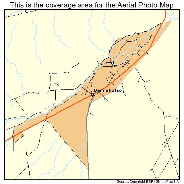 Dennehotso, AZ location map 