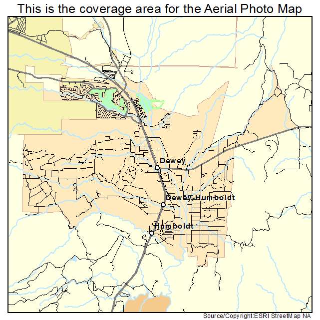 Dewey Humboldt, AZ location map 