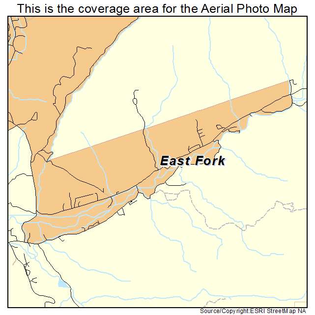 East Fork, AZ location map 