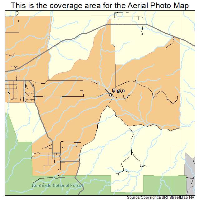 Elgin, AZ location map 