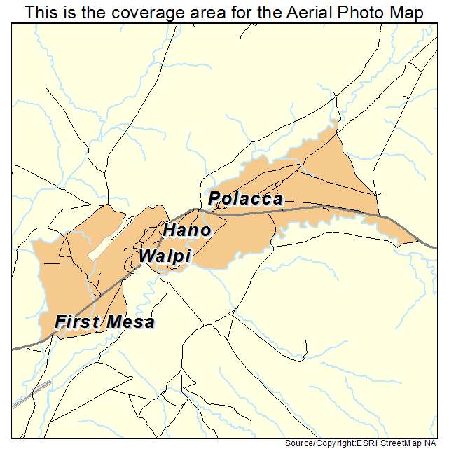 First Mesa, AZ location map 