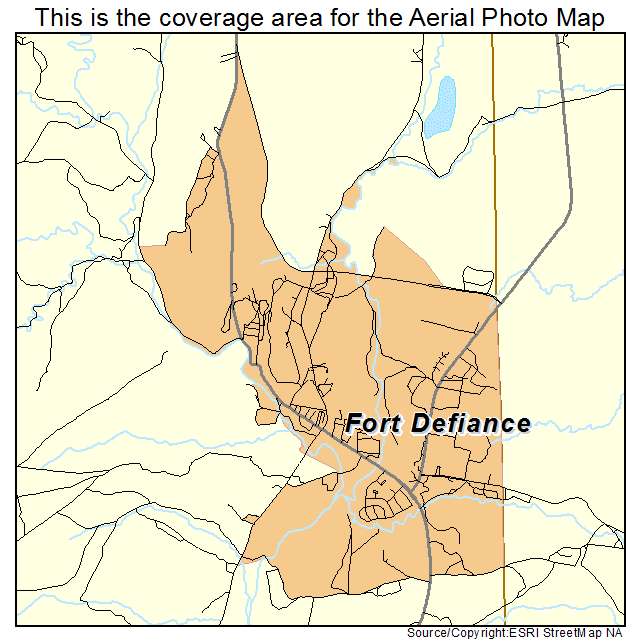 Fort Defiance, AZ location map 