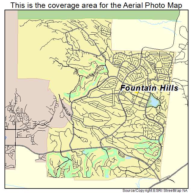 Fountain Hills, AZ location map 