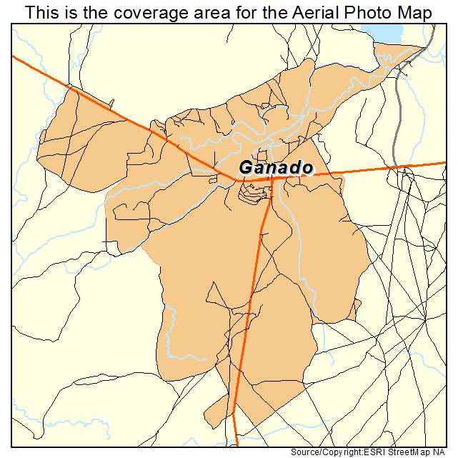 Ganado, AZ location map 