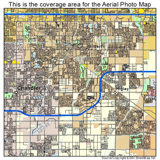 Gilbert, AZ location map 