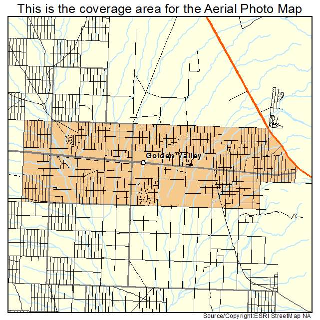 Golden Valley, AZ location map 