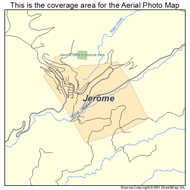 Jerome, AZ location map 