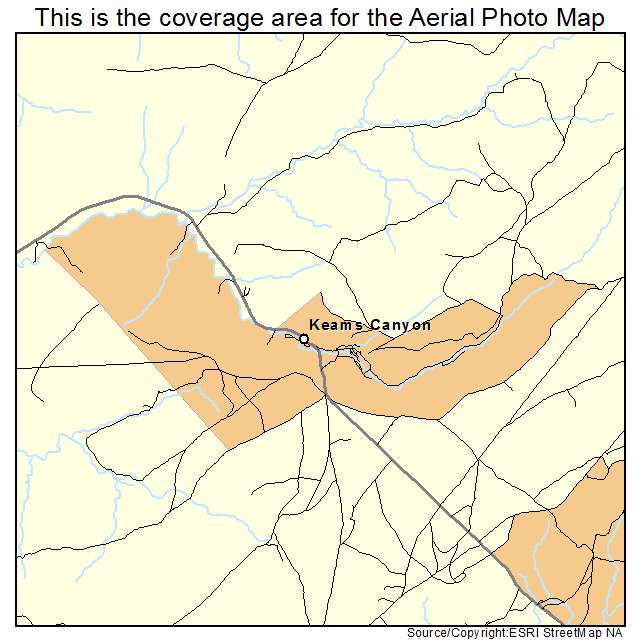 Keams Canyon, AZ location map 