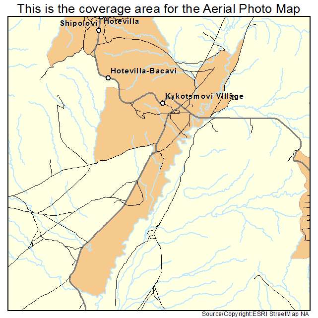 Kykotsmovi Village, AZ location map 