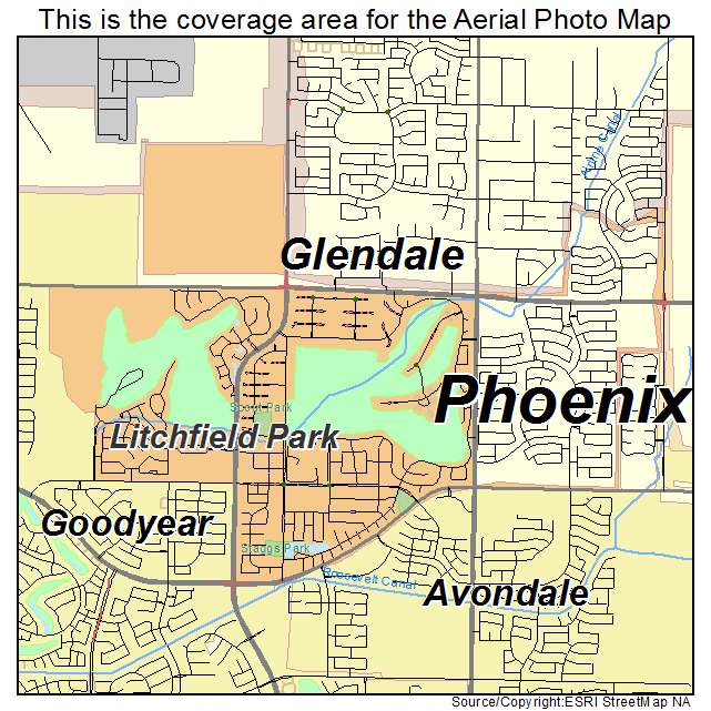 Litchfield Park, AZ location map 