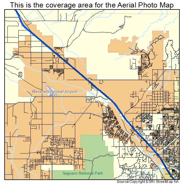 Marana, AZ location map 