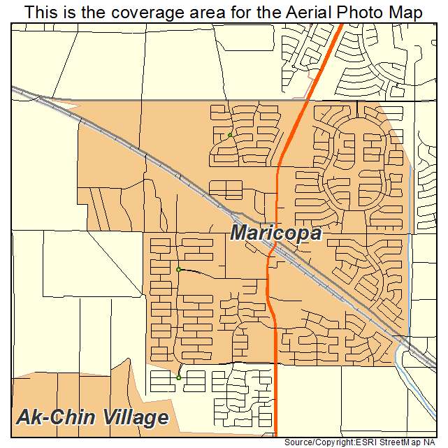 Maricopa, AZ location map 