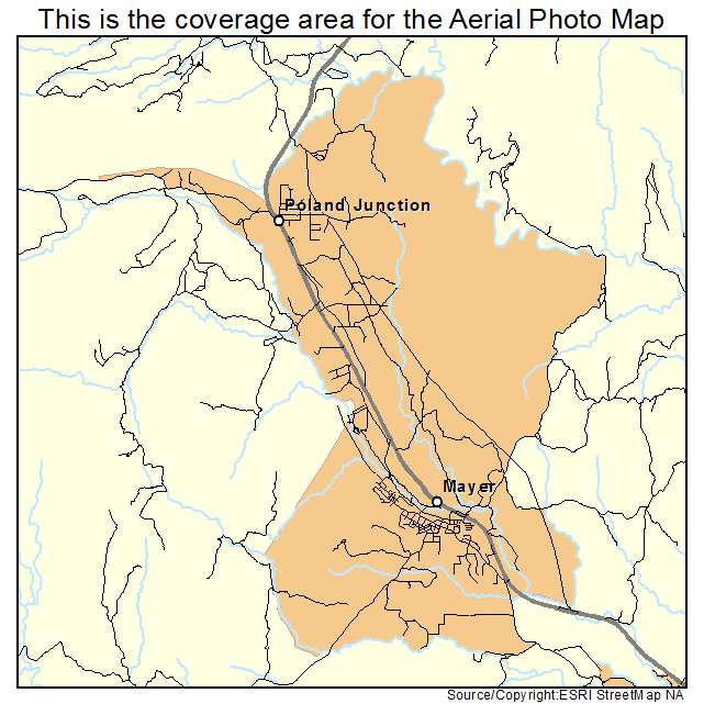 Mayer, AZ location map 