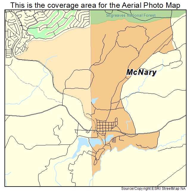 McNary, AZ location map 