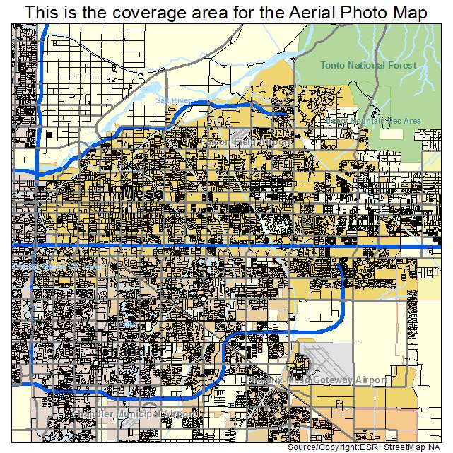 Mesa, AZ location map 