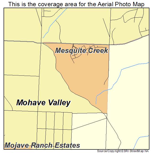 Mesquite Creek, AZ location map 