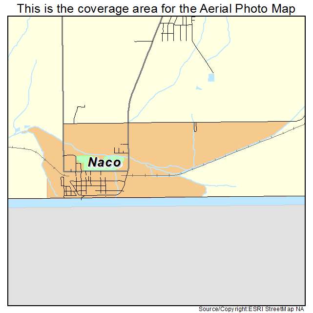 Naco, AZ location map 