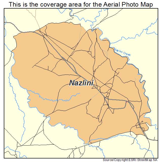 Nazlini, AZ location map 
