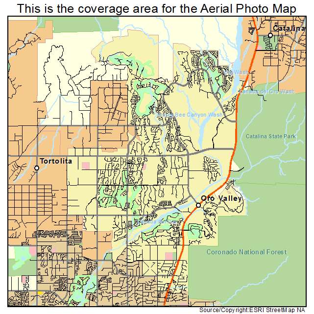 Oro Valley, AZ location map 