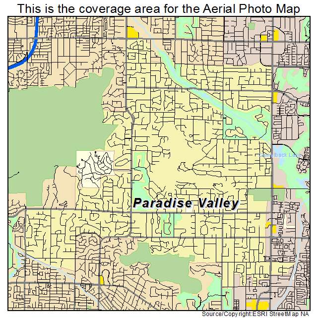 Paradise Valley, AZ location map 