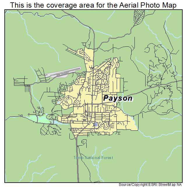 Payson, AZ location map 