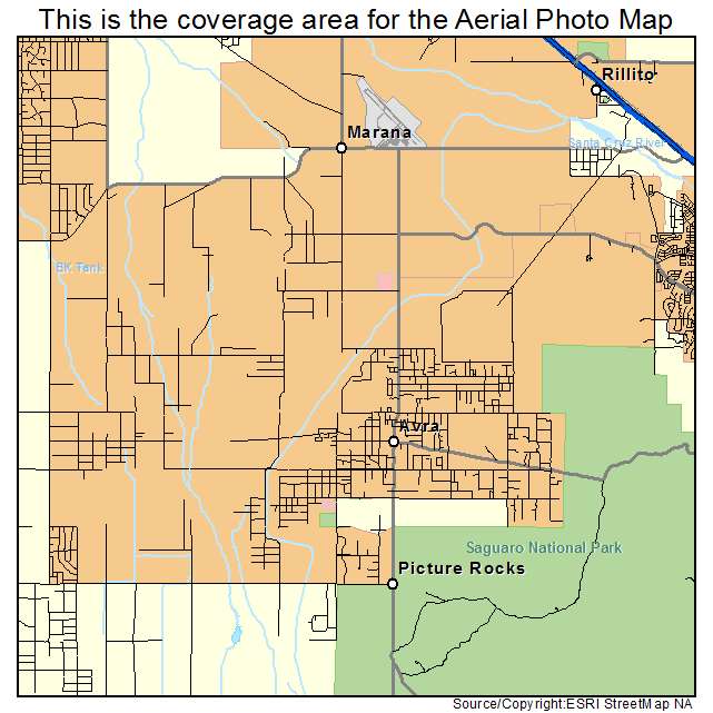 Picture Rocks, AZ location map 