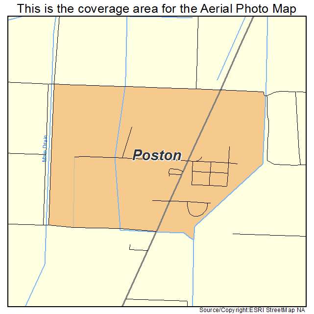 Poston, AZ location map 