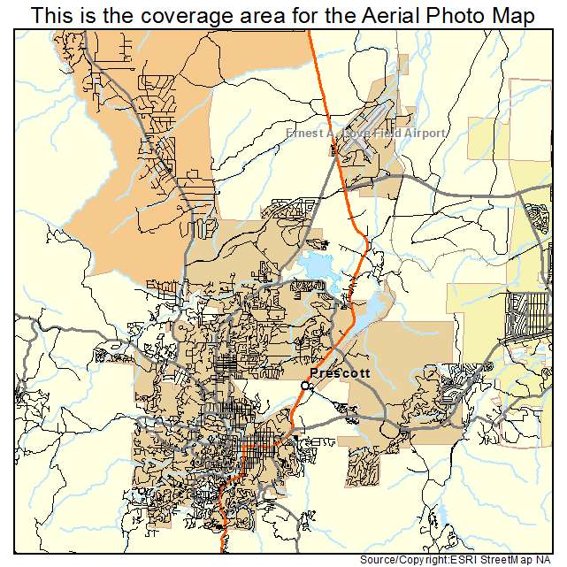 Prescott, AZ location map 