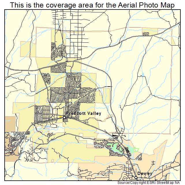 Prescott Valley, AZ location map 