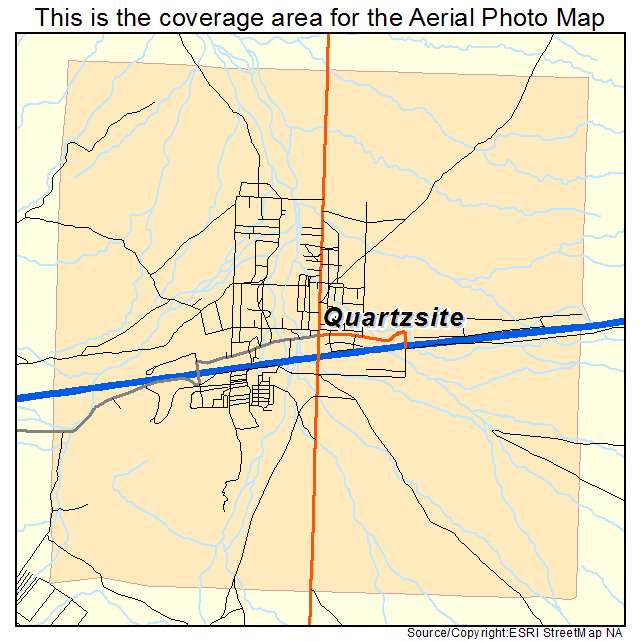 Quartzsite, AZ location map 