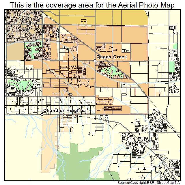 Queen Creek, AZ location map 