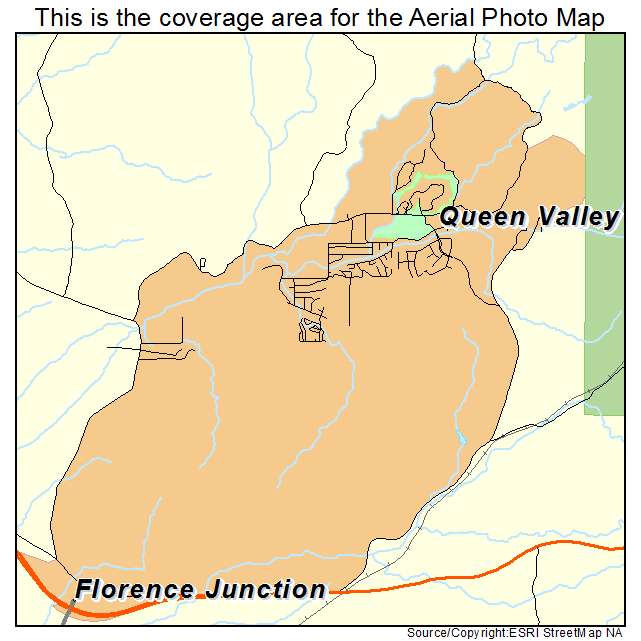 Queen Valley, AZ location map 