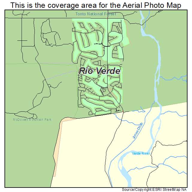 Rio Verde, AZ location map 