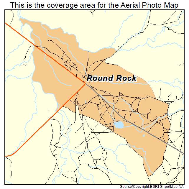 Round Rock, AZ location map 