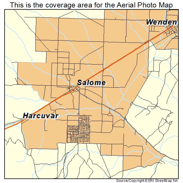 Salome, AZ location map 