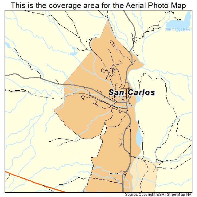 San Carlos, AZ location map 