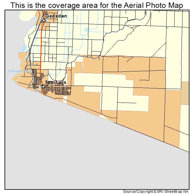 San Luis, AZ location map 
