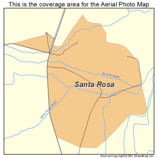 Santa Rosa, AZ location map 