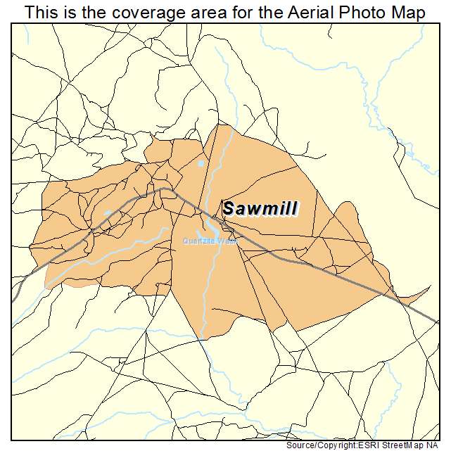 Sawmill, AZ location map 