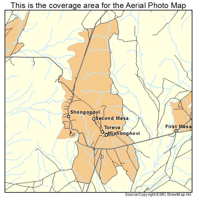 Second Mesa, AZ location map 