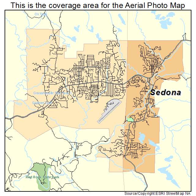 Sedona, AZ location map 