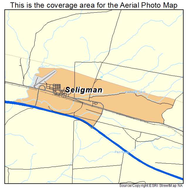 Seligman, AZ location map 