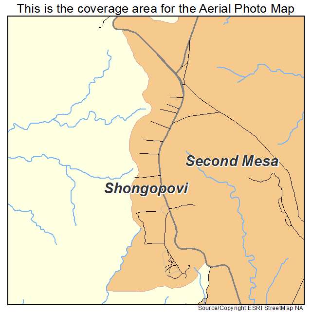 Shongopovi, AZ location map 