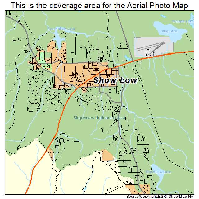 Show Low, AZ location map 